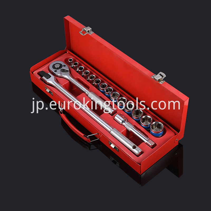 17PCS 1/2" Dr. Metric Hand Socket Set